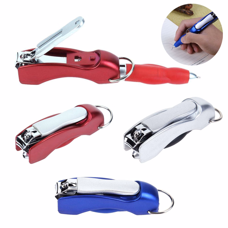 Multifunction Folding Nail Clippers Ballpoint Pen