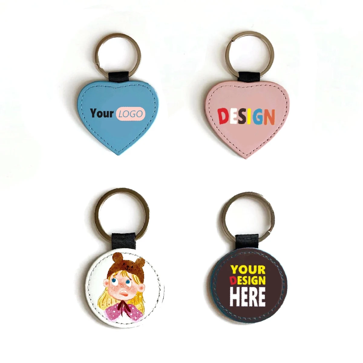 Leather Keychain Key Tag MOQ 50PCS 1