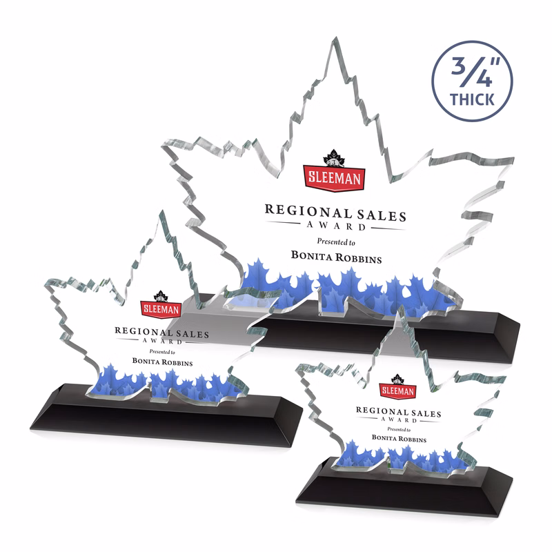 Maple Leaf VividPrint™ Award - Black