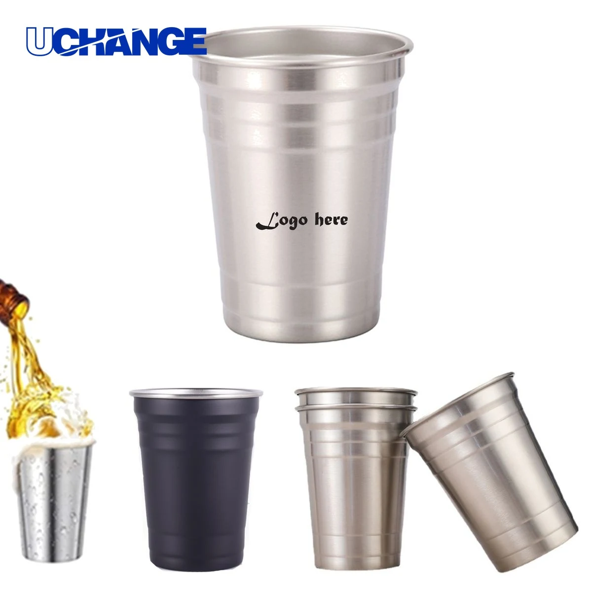 Stackable Durable Stainless Steel Cup Tumbler Container 1