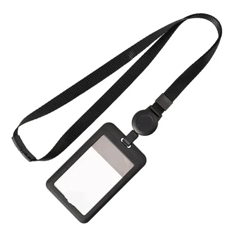 Black Retractable ID Badge Holder 1