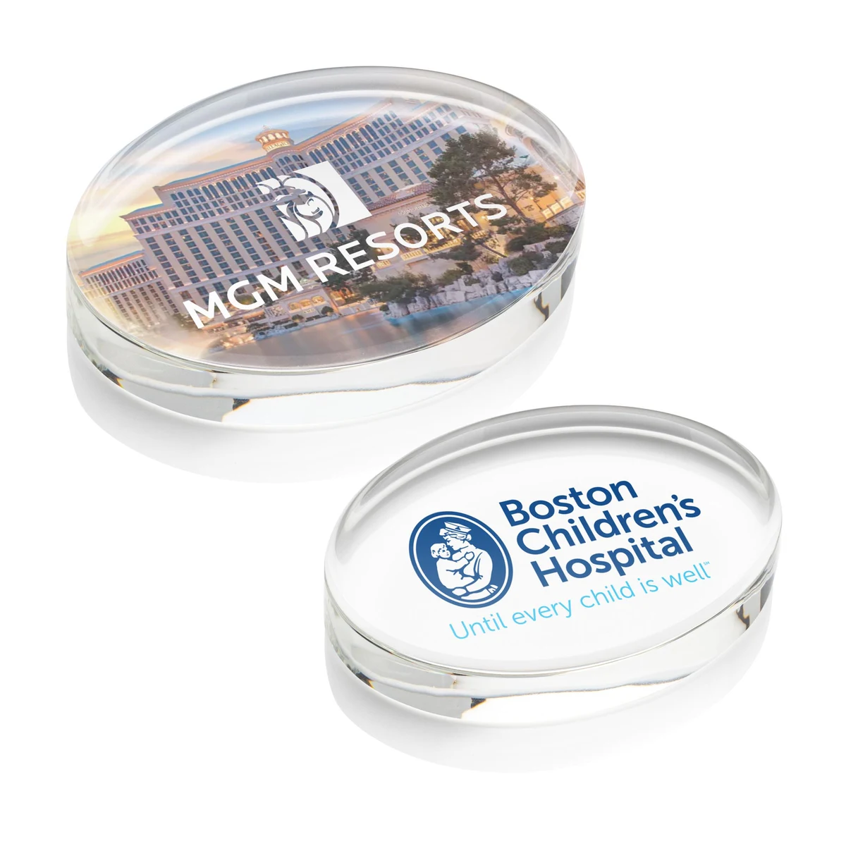 Logan Oval VividPrint™ Paperweight 1