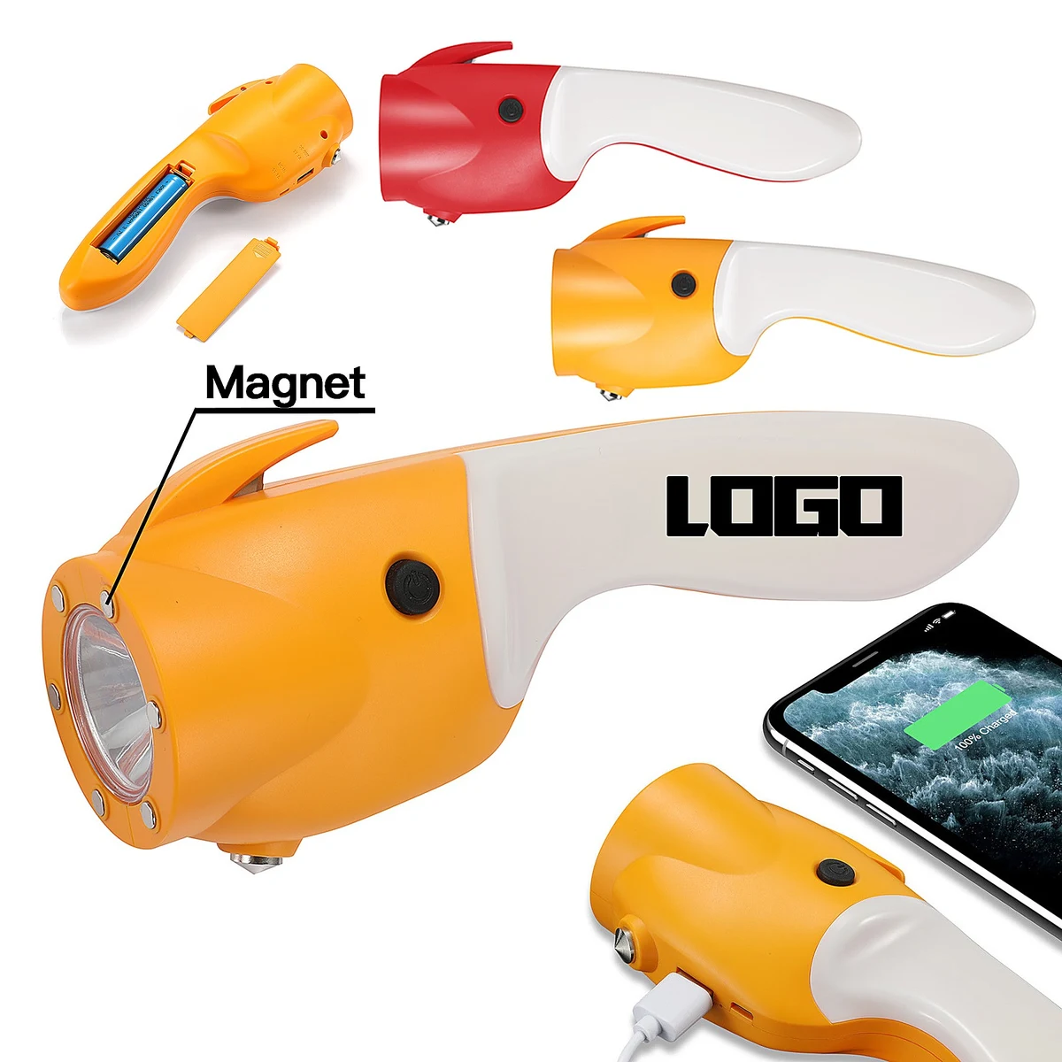 Emergency COB Flashlight Multifunctional Tool 1