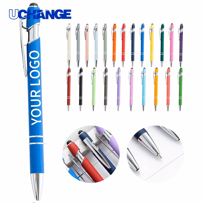 Dual Stylus Aluminum Ballpoint Pen 5.6 Inch