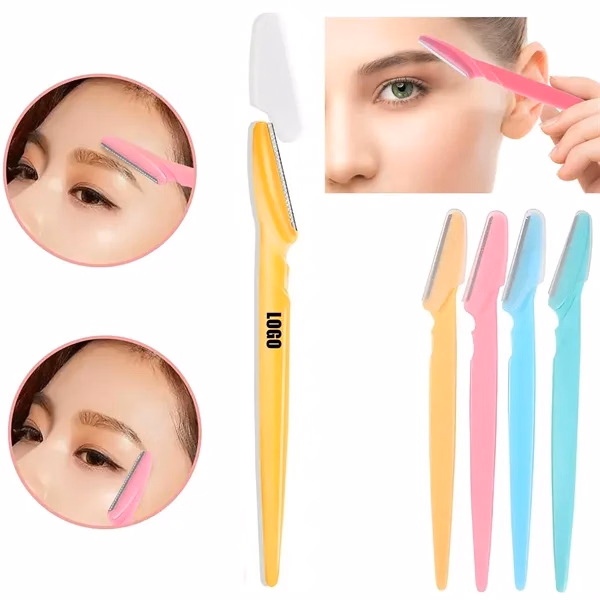 Custom 5.7 Inch Eyebrow Razor with Precision Blade — Personal Care Promo