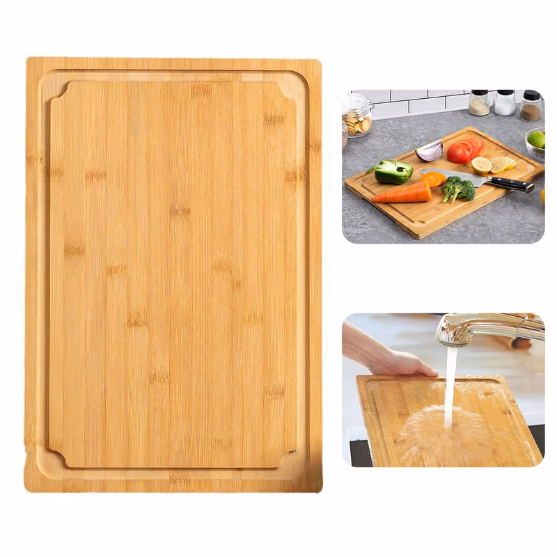 Wooden Cutting Board with Juice Groove
