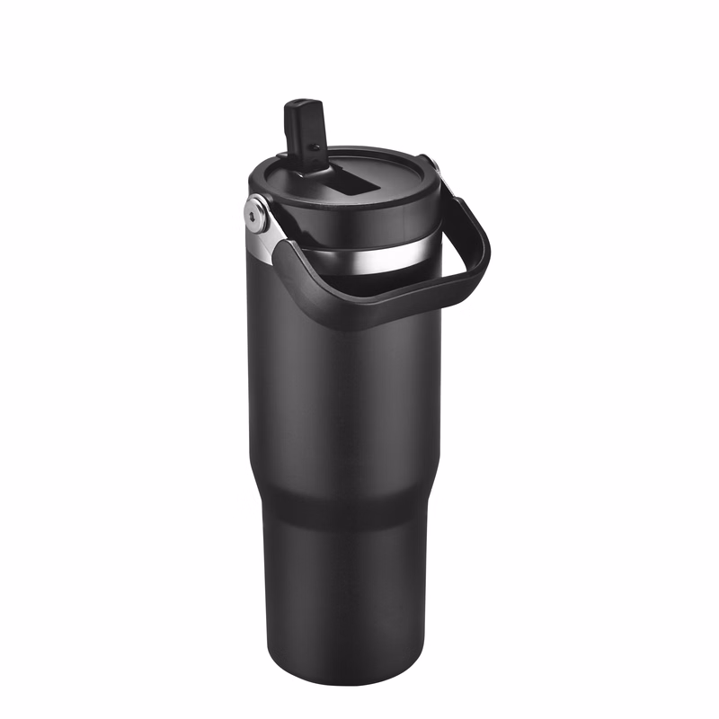 Endura 30 oz Black Stainless Steel Bottle