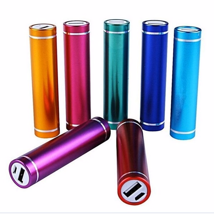 2000mAh Tube Aluminum Portable Charger