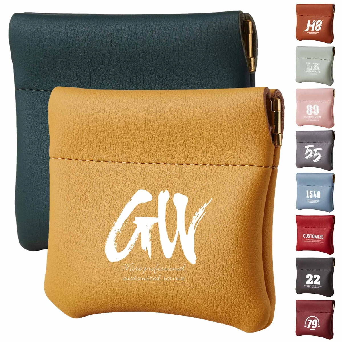 PU Leather Squeeze Coin Purse 1