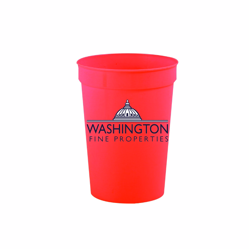 12 Oz Plastic Stadium Mug
