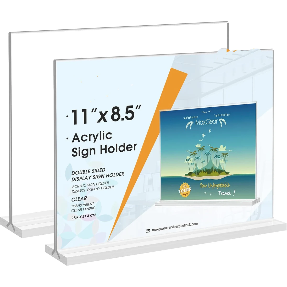 Double Sided Acrylic Sign Holder 1