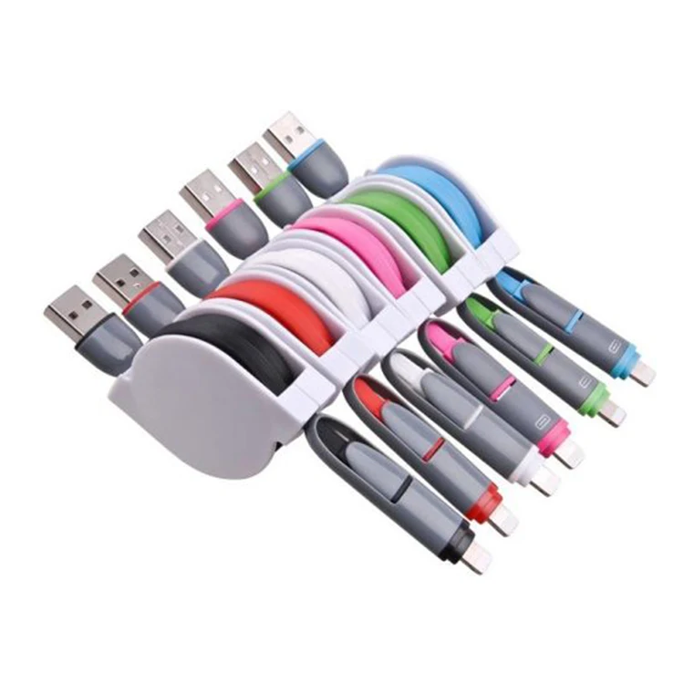 2-in-1 Retractable Charger Cables 1
