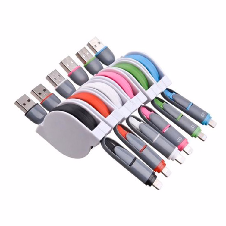 2-in-1 Retractable Charger Cables