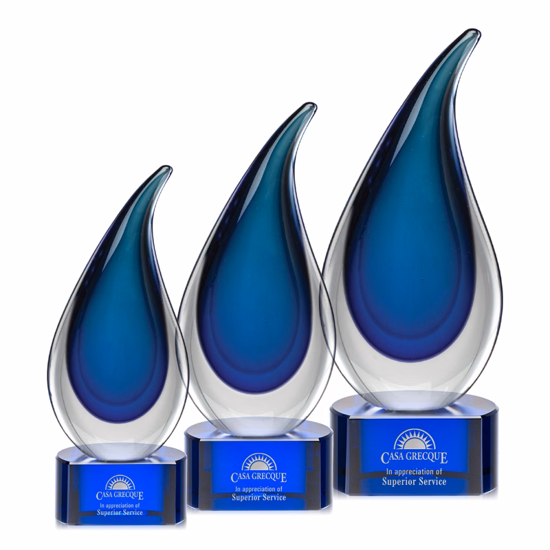 Delray Award on Paragon Base - Blue
