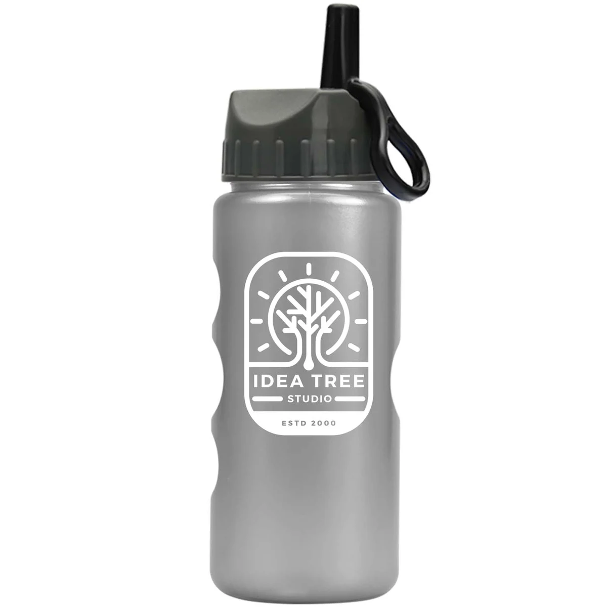 Mini Peak - 22 oz. Tritan Metalike Bottle with Ring Straw 1