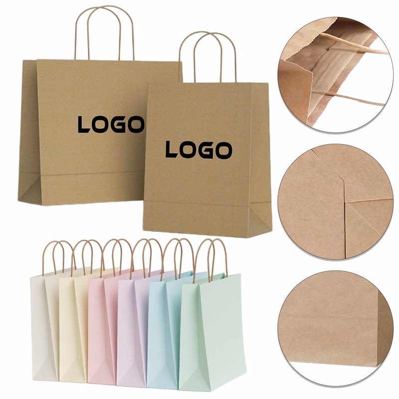 Multi Color Kraft Paper Bags