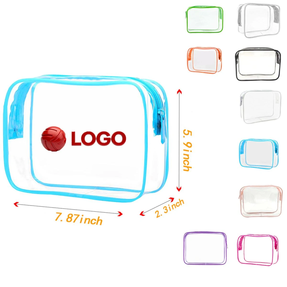 Transparent Waterproof PVC Cosmetic Bag 1
