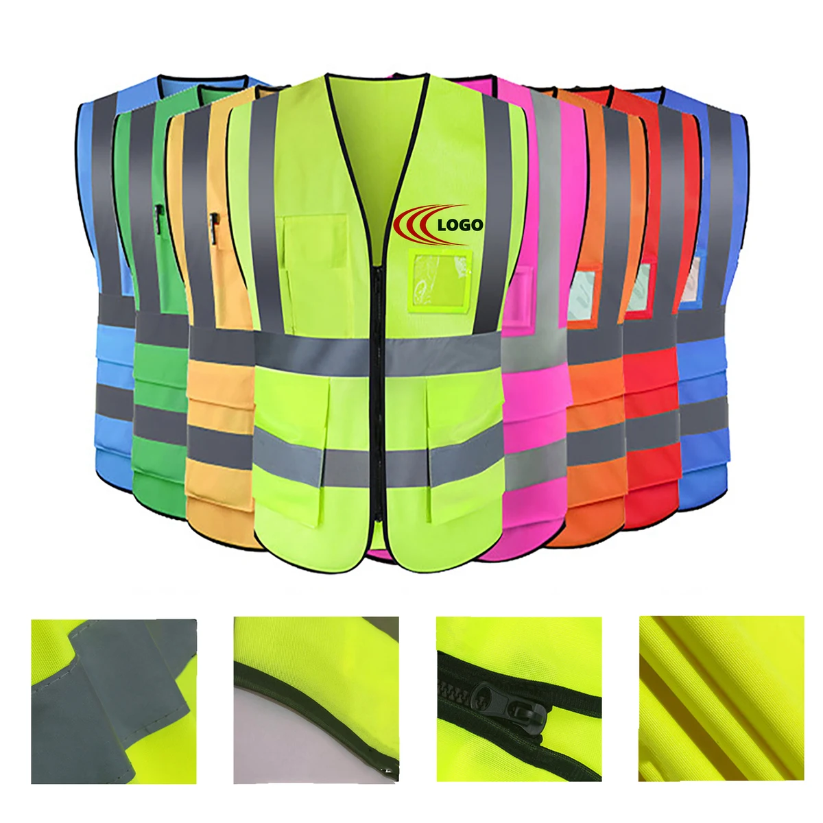 Lightweight Pocketed Safety Vest 1