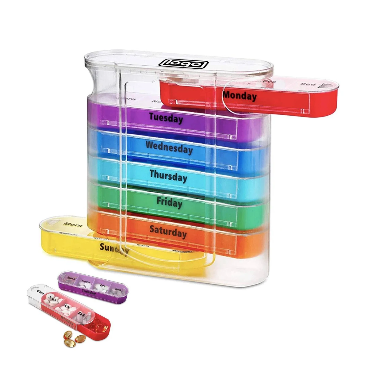 Portable Drawer Pill Box 1
