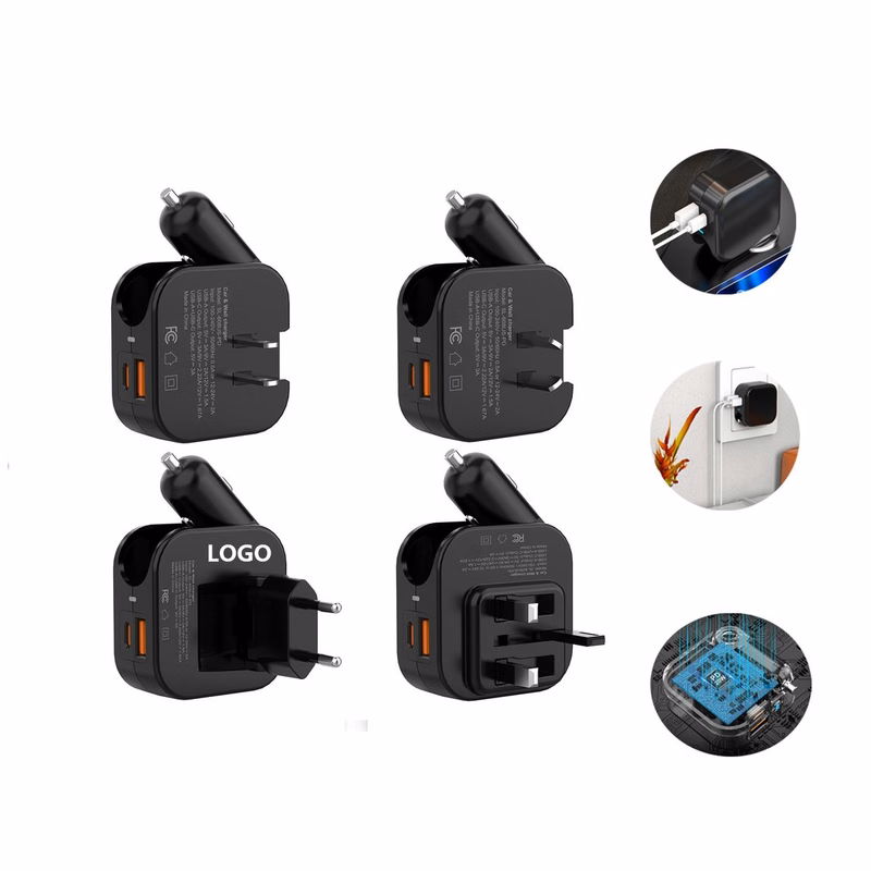 4-in-1 Universal Travel Charger with Car Adapter