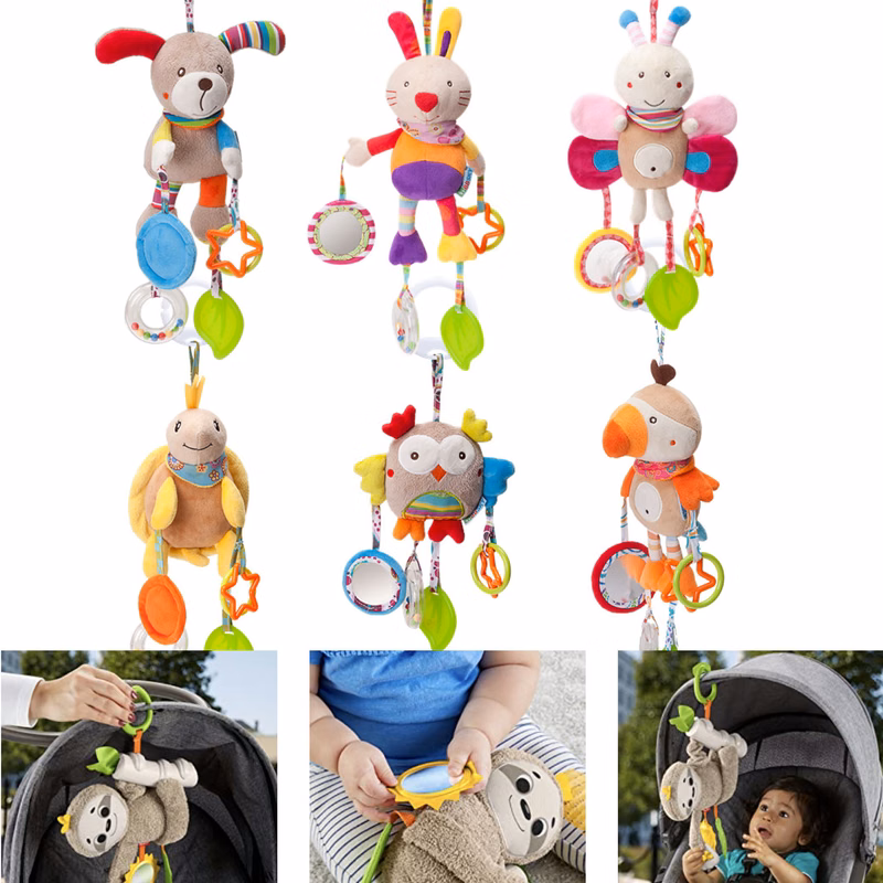Baby Car Stroller Handing Soft Plush Toys