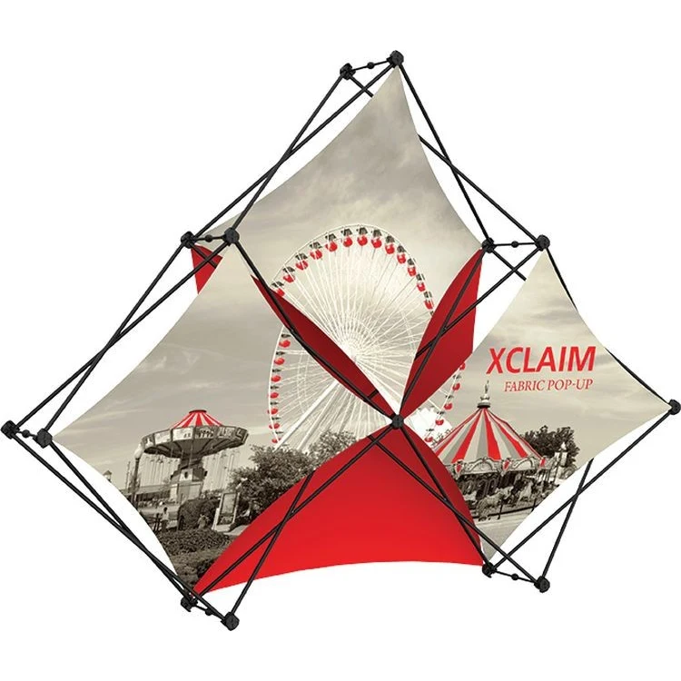 Xclaim 8ft Tabletop Quad Pyramid Fabric Popup Display Kit 02 1