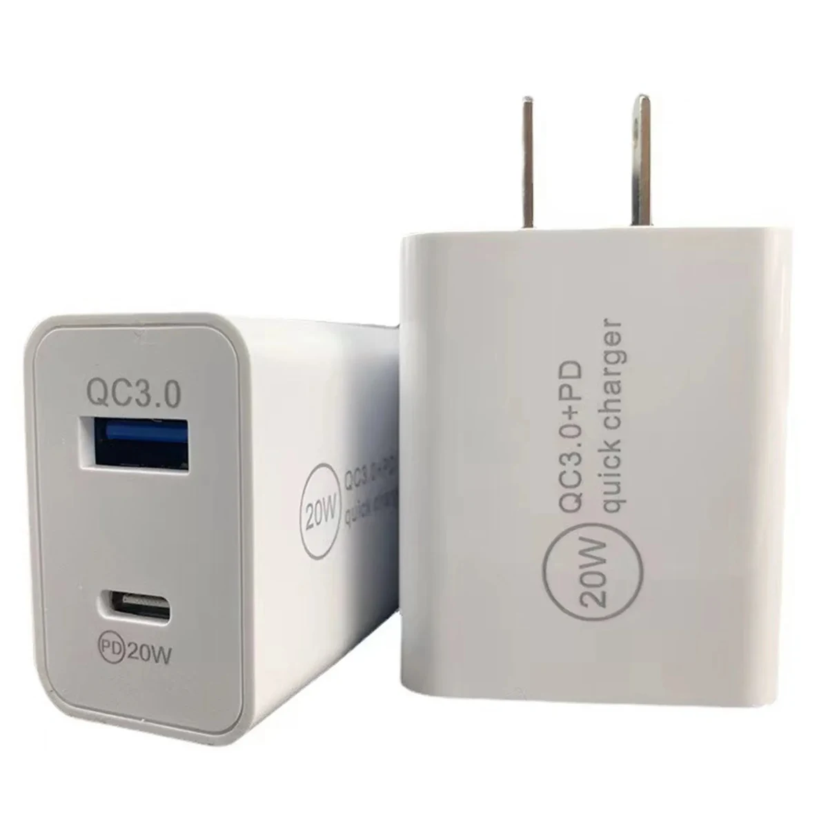 20W Multiple Port Usb Charger with USB-C Plug 1