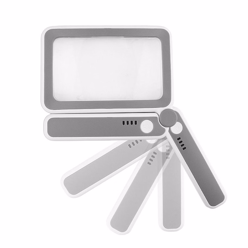 Portable Rechargeable Foldable Handheld Magnifying Glass