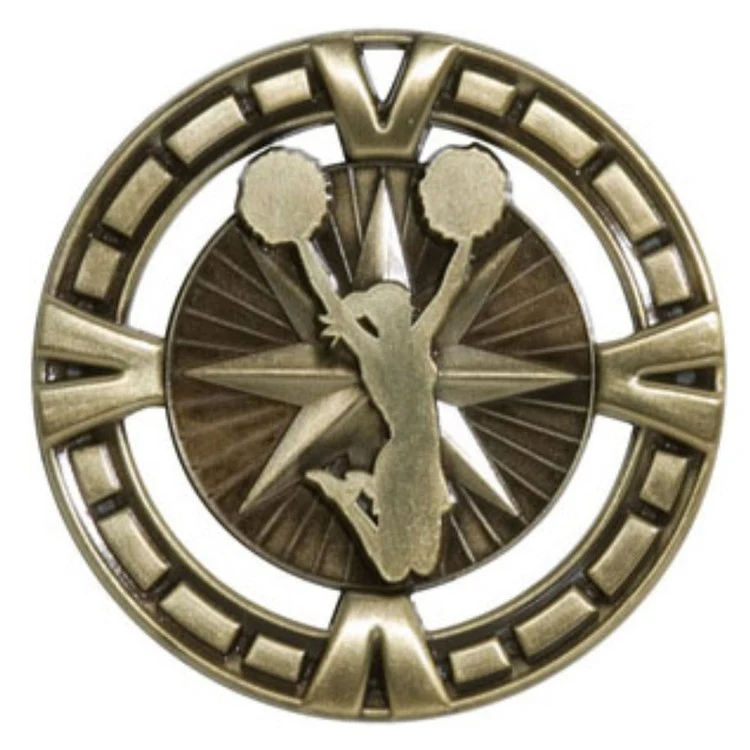 2-1/2" Cheerleader BG Medal 1