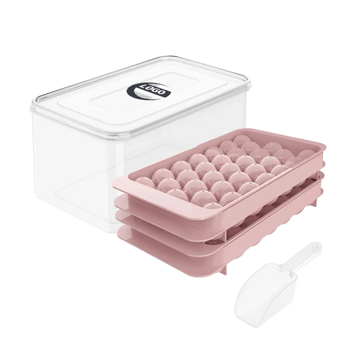 Ice cube trays with Container 1