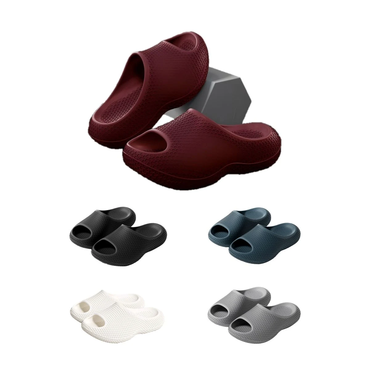 Honeycomb EVA Thick Sole Slipper 1