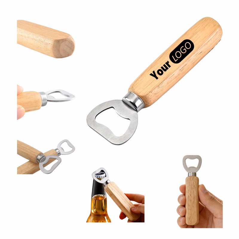 Wooden Handle Bottle Opener
