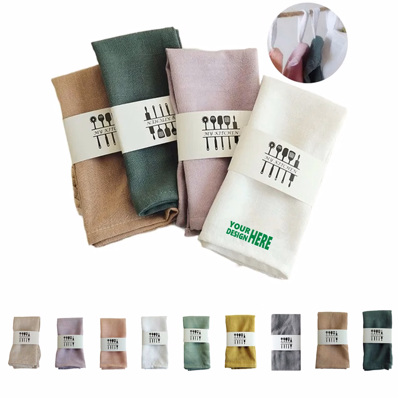 Custom Reusable Cotton Linen Napkins