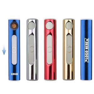 Sleek Electronic Arc Lighter With Flip Cap USB Charging Eco Friendly