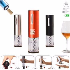 Rechargeable Metal Automatic Electric Wine Opener With LED Light