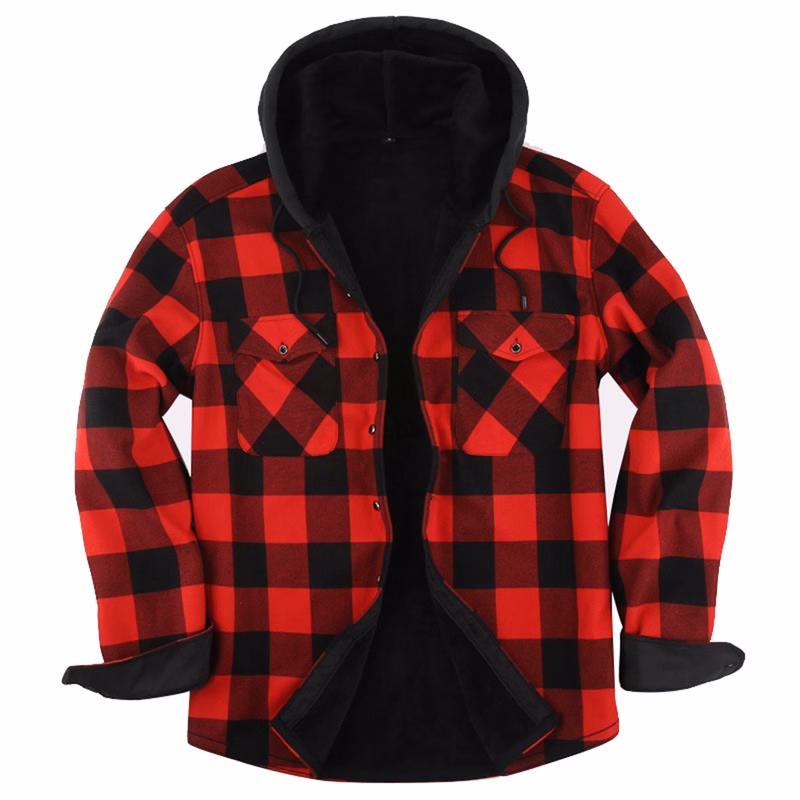 Casual Padded Warm Plaid Jacket