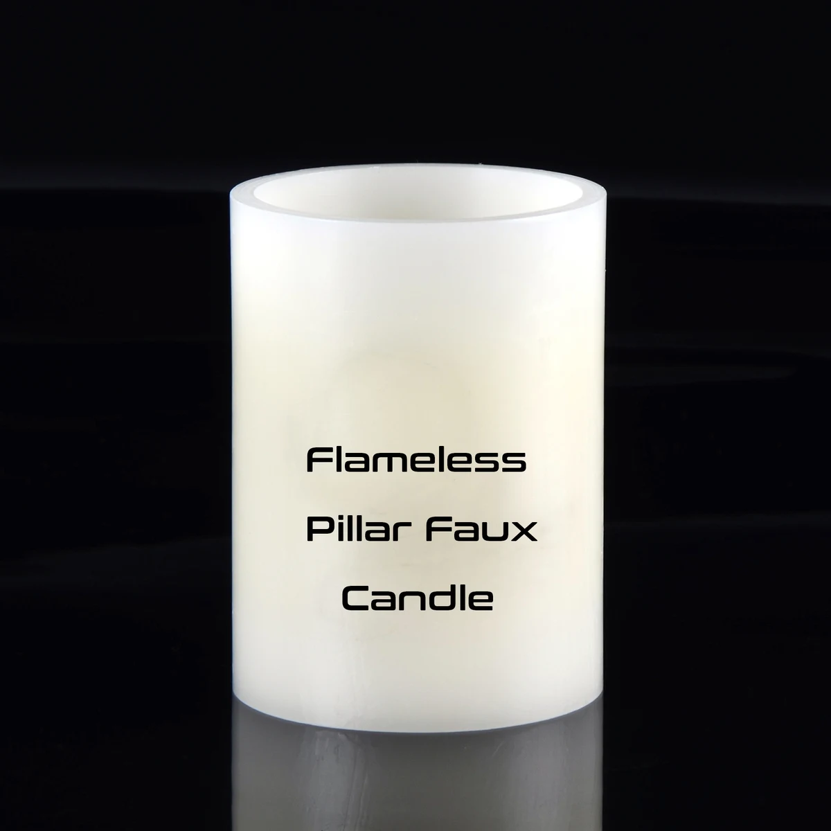 4" x 3" Flameless Pillar Faux Candle 1