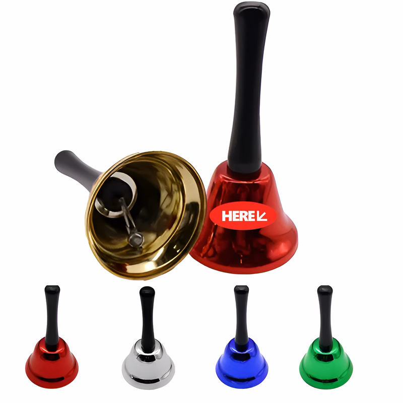 Christmas Metal Hand Shake Bell Dinner Handbell