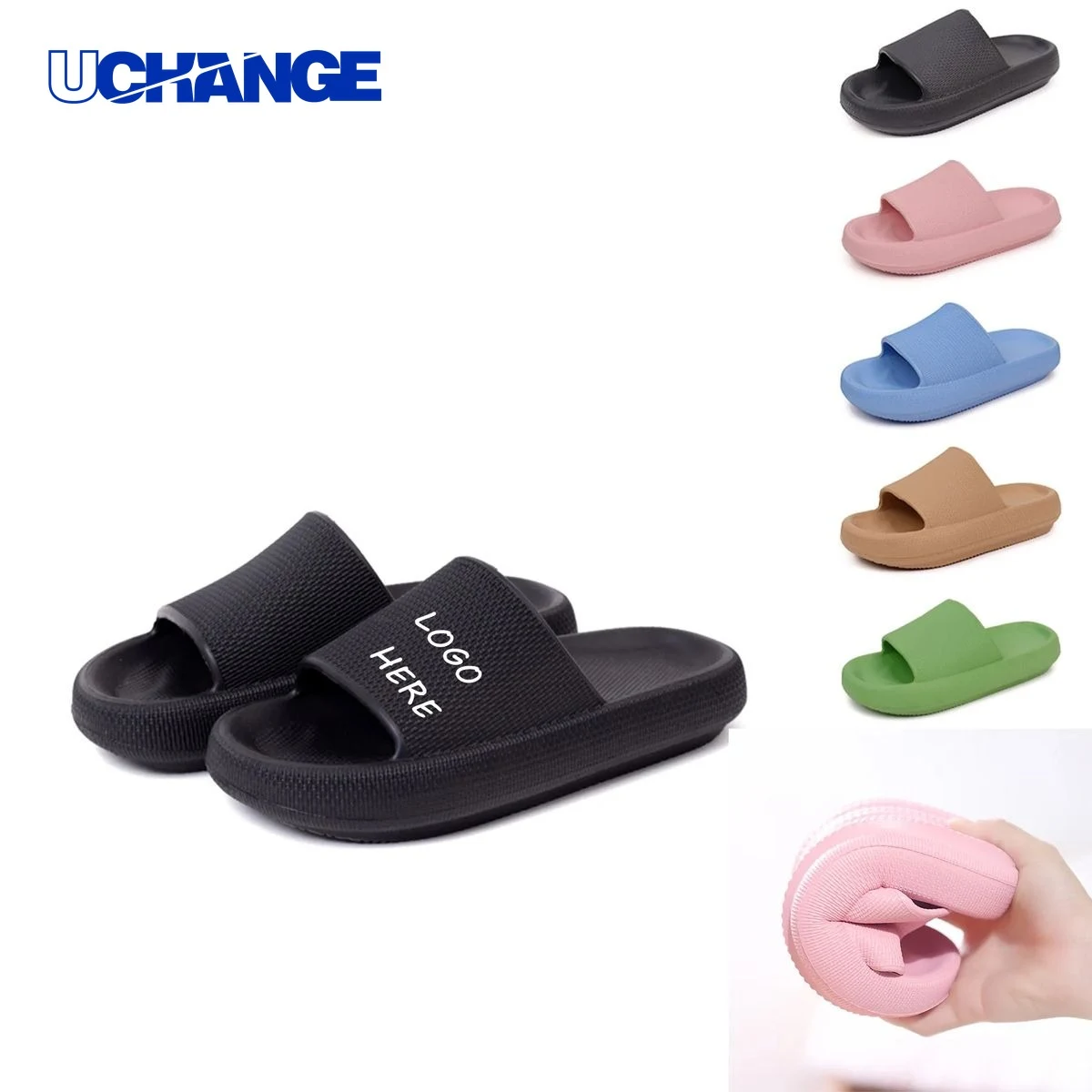 Pillow Shower Slippers Cushioned Sole for Indoor Comfort 1
