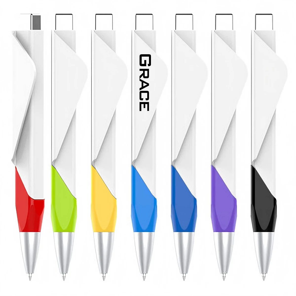 Plastic Gel Pen with Notes Holder 1