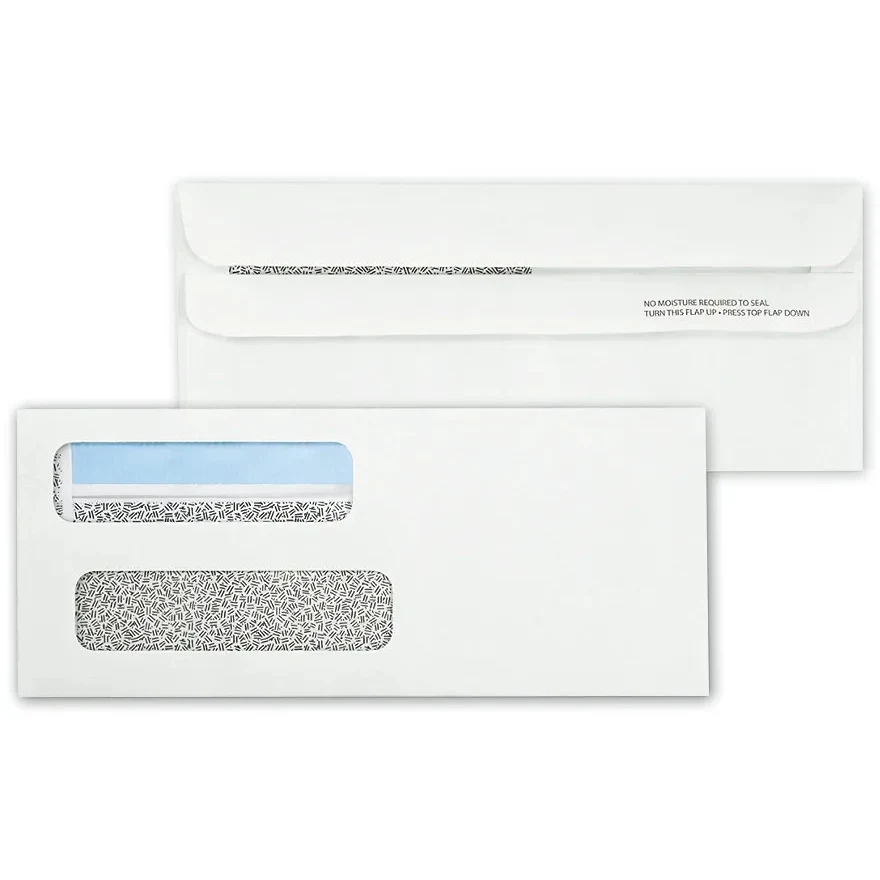 Envelopes, Double Window, Self Seal 8 5/8 x 3 5/8 1