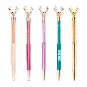 Diamond Dear Head Metal Pen
