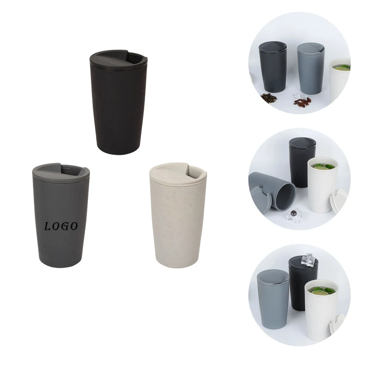 Plastic Coffee Cup With Logo For Drinking, Coffee 1