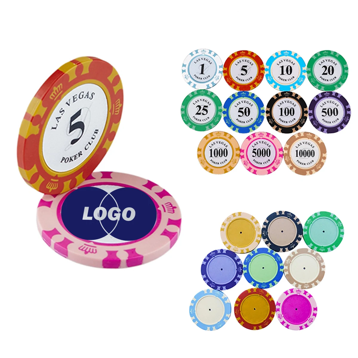 Durable Nash Clay Poker Chips 1