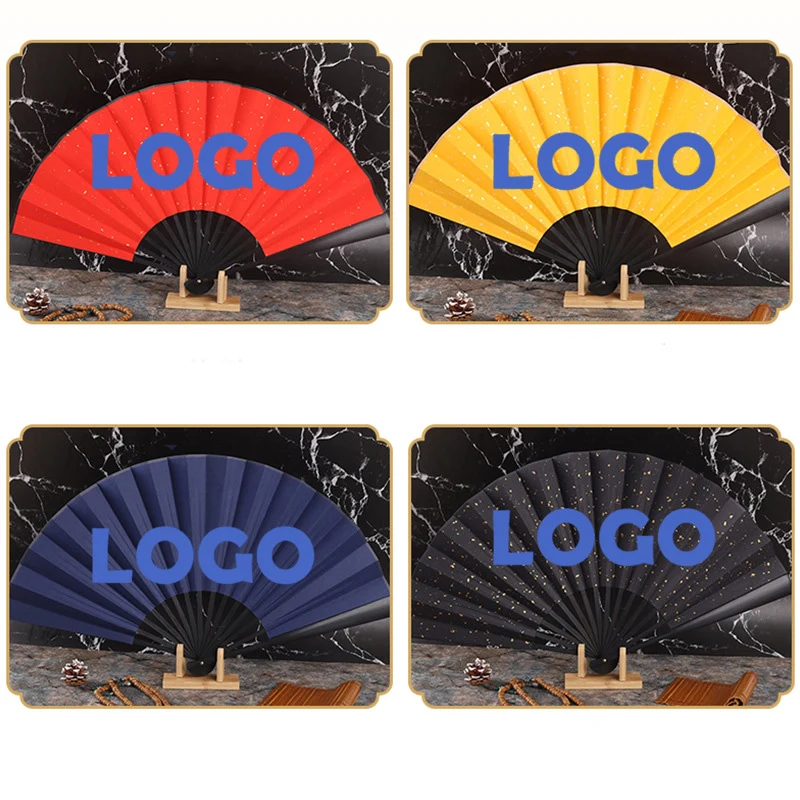Color foldable paper fan 1