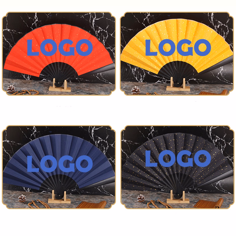 Color foldable paper fan