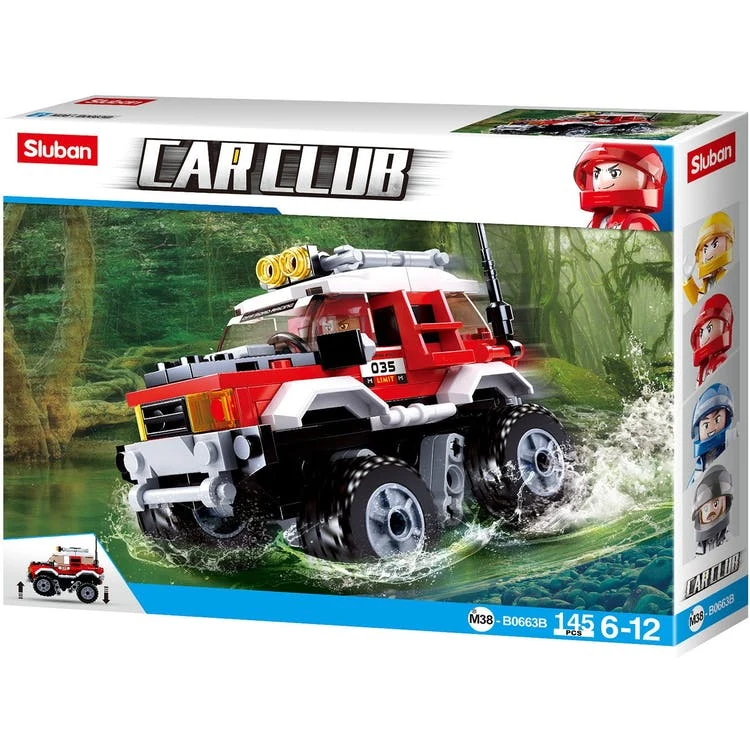 Off-Road Truck Building Brick Kits - Red 145 Pieces Ages 6+ 1