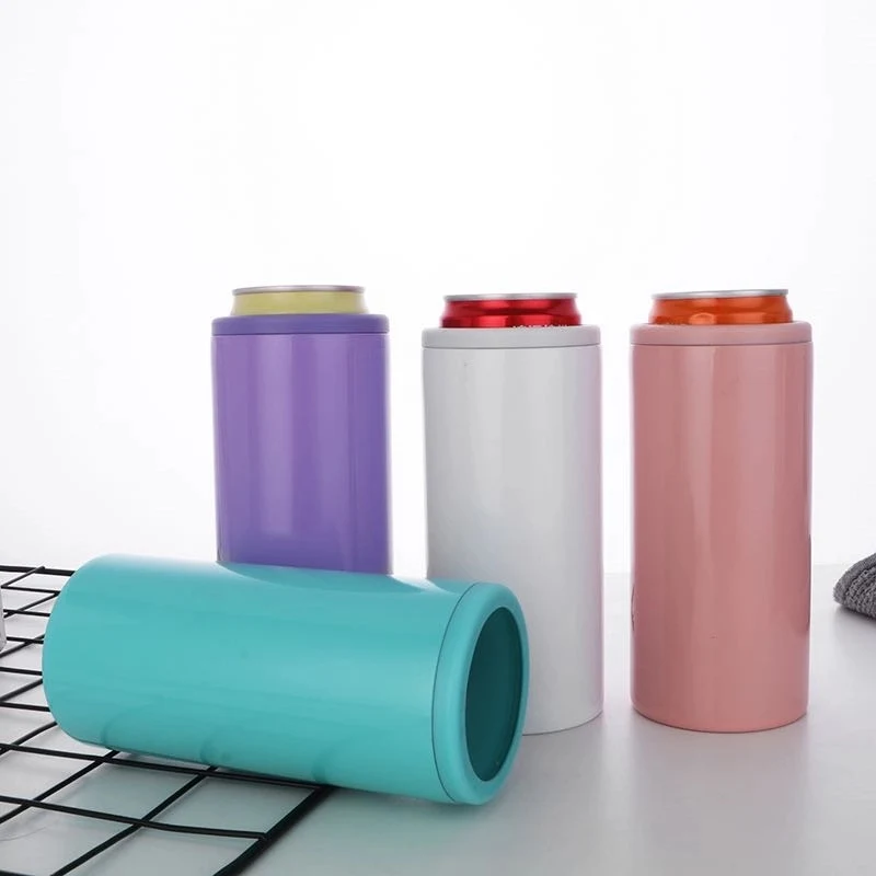 12 oz Stainless Steel Insulated Slim Can Cooler 1
