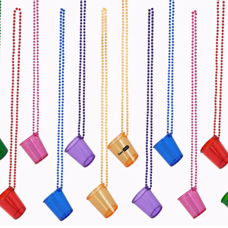 Beaded Shot Glass Necklace