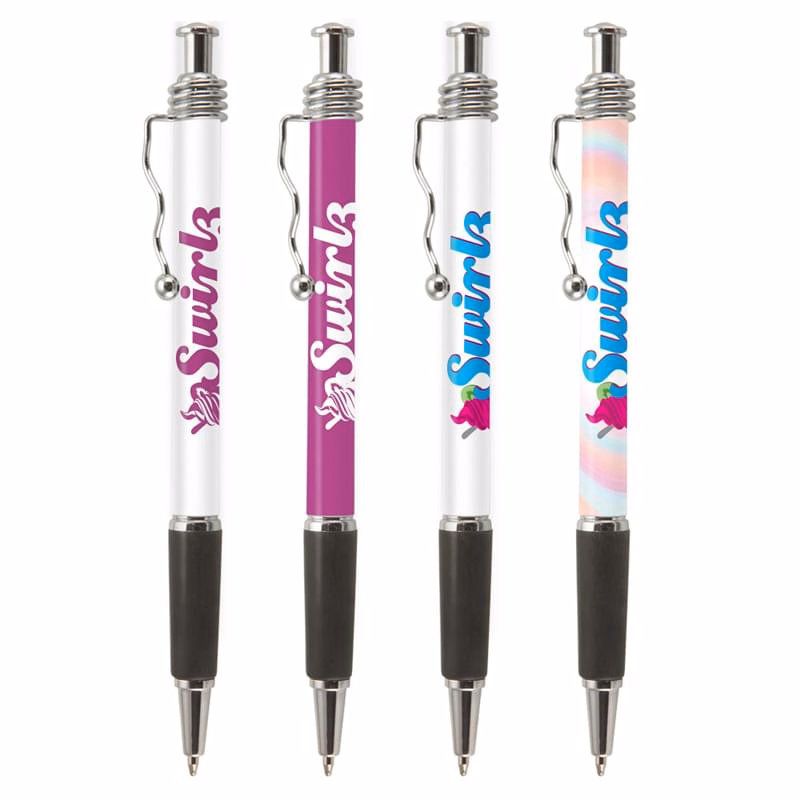 Jazz w/ Squiggle Pocket Clip (Digital Full Color Wrap) Pen
